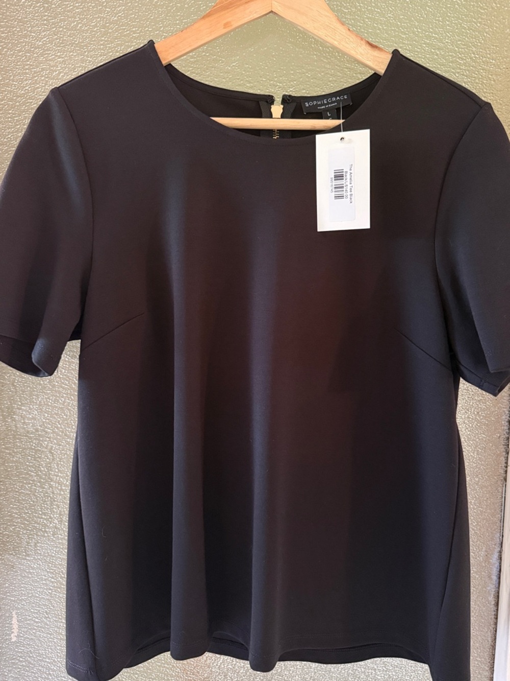NWT Sophie Grace Amelia Black Tee